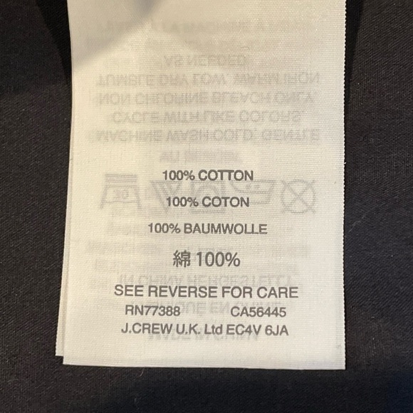 J.Crew Ruffle Neck Black‎ Shift Dress 100% Cotton Size 00 - Picture 13 of 15